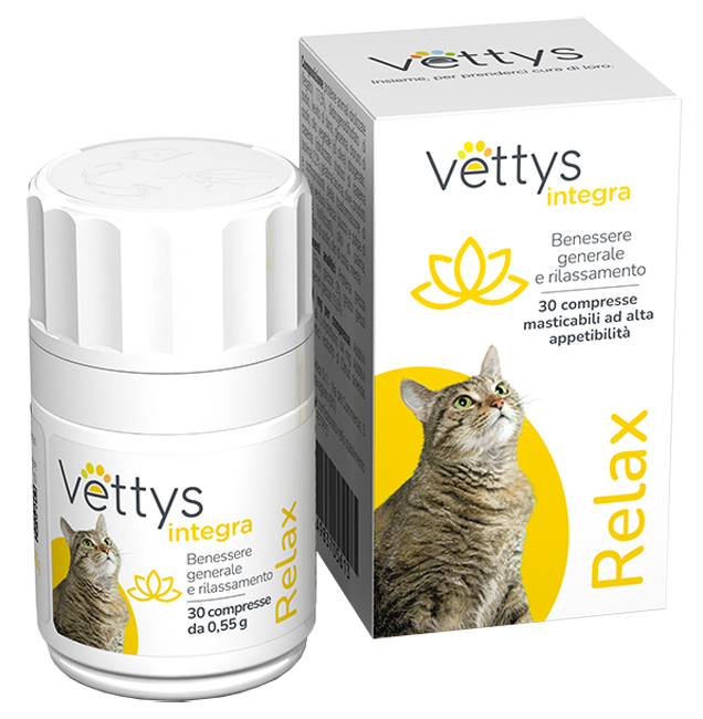 VETTYS INTEGRA RELAX GATTO 30 COMPRESSE MASTICABILI - Farmacia Artemisia di Montecuollo Dott. Angelo snc