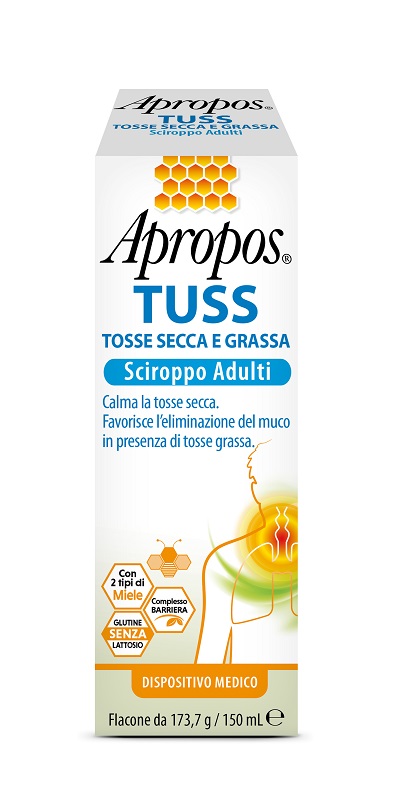 APROPOS TUSS SCIROPPO ADULTI 150 ML - Farmacia Artemisia di Montecuollo Dott. Angelo snc