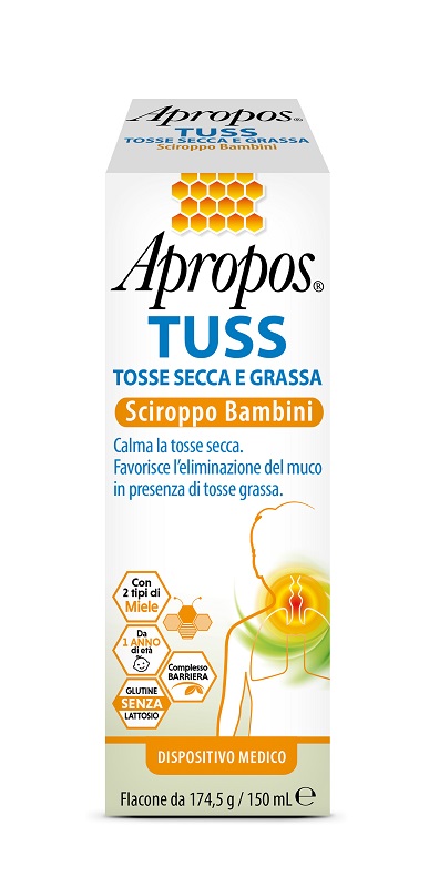 APROPOS TUSS SCIROPPO BAMBINI 150 ML - Farmacia Artemisia di Montecuollo Dott. Angelo snc