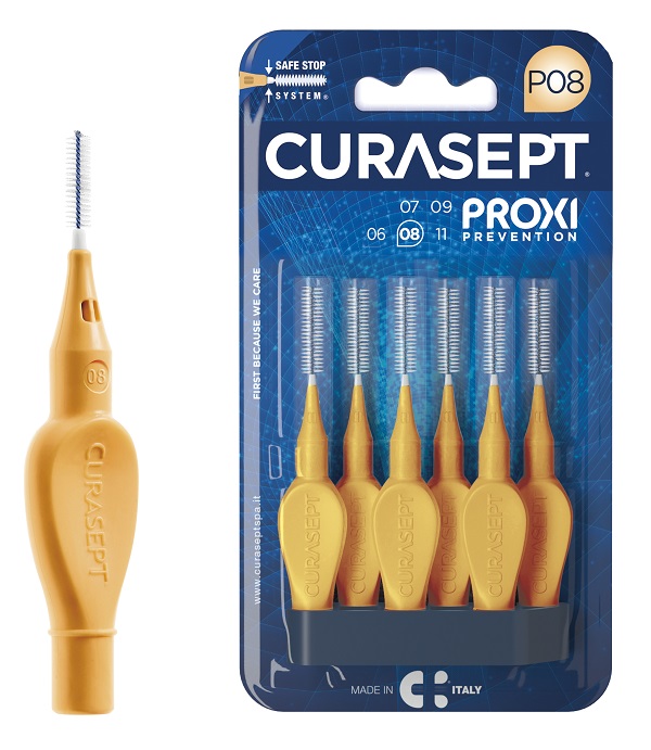 CURASEPT PROXI P08 ARANCIO CHIARO 6 PEZZI - Farmacia Artemisia di Montecuollo Dott. Angelo snc