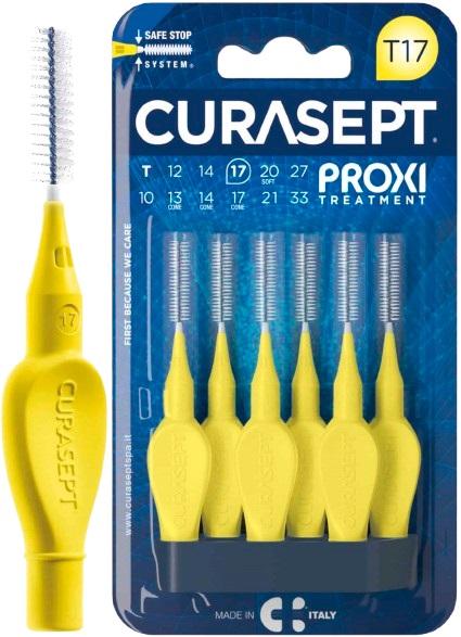 CURASEPT PROXI T17 GIALLO/YELLOW 6 PEZZI - Farmacia Artemisia di Montecuollo Dott. Angelo snc