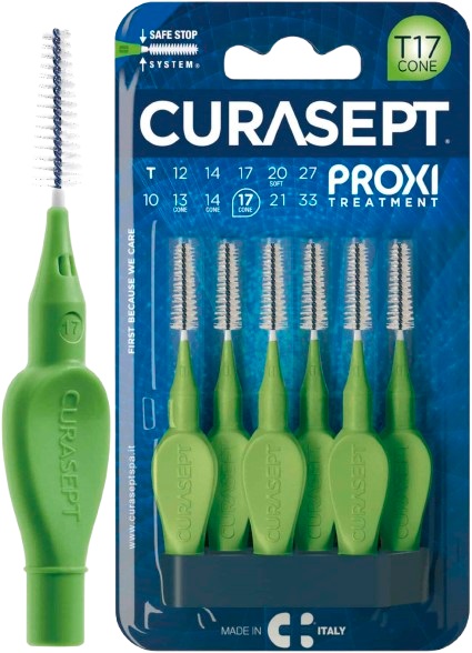 CURASEPT PROXI T17 CONE VERDE/GREEN 6 PEZZI - Farmacia Artemisia di Montecuollo Dott. Angelo snc