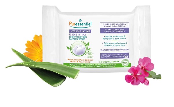 PURESSENTIEL SALVIETTINE INTIME 25 PEZZI - Farmacia Artemisia di Montecuollo Dott. Angelo snc
