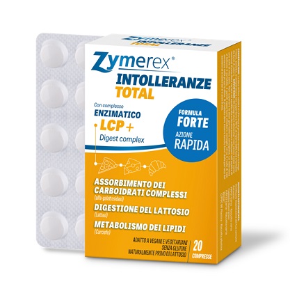 ZYMEREX INTOLLERANZE TOTAL 20 COMPRESSE - Farmacia Artemisia di Montecuollo Dott. Angelo snc