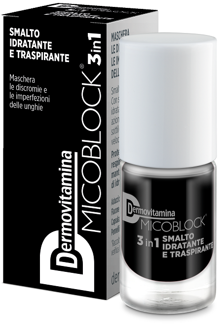 DERMOVITAMINA MICOBLOCK 3IN1 SMALTO IDRATANTE E TRASPIRANTE NERO 5 ML - Farmacia Artemisia di Montecuollo Dott. Angelo snc