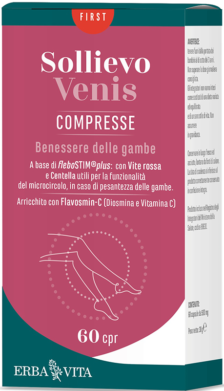 SOLLIEVO VENIS 60 COMPRESSE - Farmacia Artemisia di Montecuollo Dott. Angelo snc