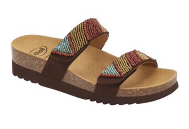 CALZATURA ZAFIRAH 4.0 CANVAS+BEADS WOMAN BROWN/MULTI TECNOLOGIA BIOPRINT MATERIALE CANVAS + PERLINE FODERA TOMAIA MICROFIBRA FODERA SOTTOPIEDE MICROFIBRA 38 SS22 - Farmacia Artemisia di Montecuollo Dott. Angelo snc