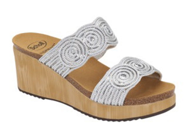 CALZATURA SABAUDIA 2 STRAPS RAFFIA+SEQUINS WOMAN SILVER TECNOLOGIA BIOPRINT MATERIALE RAFFIA + PAILLETTES FODERA TOMAIA SIMILPELLE FODERA SOTTOPIEDE MICROFIBRA 38 SS22 - Farmacia Artemisia di Montecuollo Dott. Angelo snc