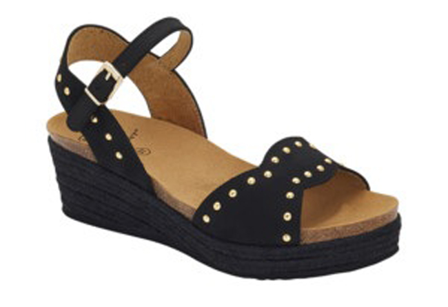 CALZATURA MARBELLA SANDAL NUBUCK+METAL DETAILS WOMAN BLACK TECNOLOGIA BIOPRINT MATERIALE NUBUCK + APPLICAZIONI FODERA TOMAIA MICROFIBRA FODERA SOTTOPIEDE MICROFIBRA 39 SS22 - Farmacia Artemisia di Montecuollo Dott. Angelo snc
