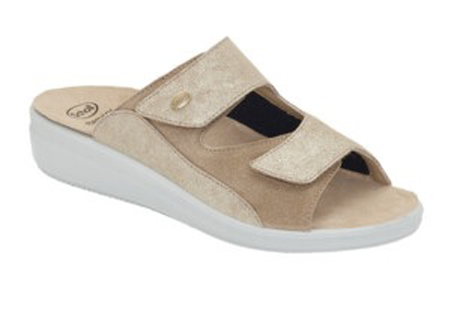 CALZATURA ANTONIA ELASTIC GLITTERED SUEDE+SUEDE+ELASTICATED WOMAN PLATINUM TECNOLOGIA MEMORY CUSHION MATERIALE PELLE SCAMOSCIATA GLITTERATA + PELLE SCAMOSCIATA + ELASTICIZZATO FODE - Farmacia Artemisia di Montecuollo Dott. Angelo snc