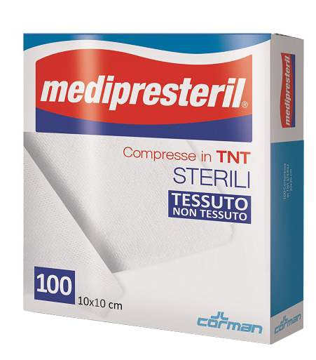 GARZA COMPRESSA MEDIPRESTERIL TNT 10X10CM 100 PEZZI - Farmacia Artemisia di Montecuollo Dott. Angelo snc