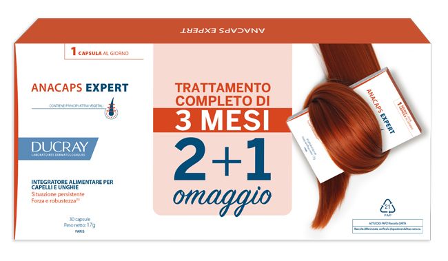 DUCRAY ANACAPS EXPERT CAPELLI E UNGHIE 3 X 30 CAPSULE - Farmacia Artemisia di Montecuollo Dott. Angelo snc