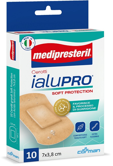 MEDIPRESTERIL CEROTTI IALUPRO SOFT PROTECTION SUPER 7X3,8CM 10 PEZZI - Farmacia Artemisia di Montecuollo Dott. Angelo snc