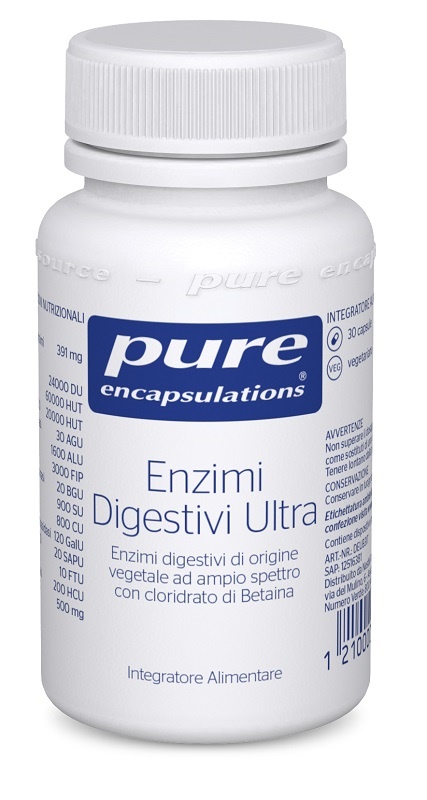 PURE ENCAPSULATIONS ENZIMI DIGESTIVI ULTRA 30 CAPSULE - Farmacia Artemisia di Montecuollo Dott. Angelo snc