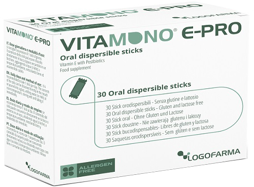 VITAMONO E-PRO 30 STICK ORODISPERSIBILI DA 1,1 G - Farmacia Artemisia di Montecuollo Dott. Angelo snc