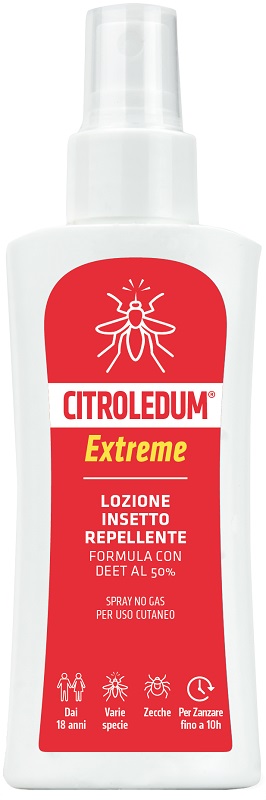 CITROLEDUM LOZIONE SPRAY EXTREME DEET 50% 100 ML - Farmacia Artemisia di Montecuollo Dott. Angelo snc