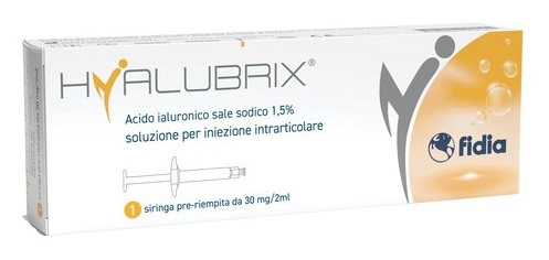 SIRINGA INTRA-ARTICOLARE HYALUBRIX ACIDO IALURONICO 1,5% 30 MG 2 ML NO ETO - Farmacia Artemisia di Montecuollo Dott. Angelo snc