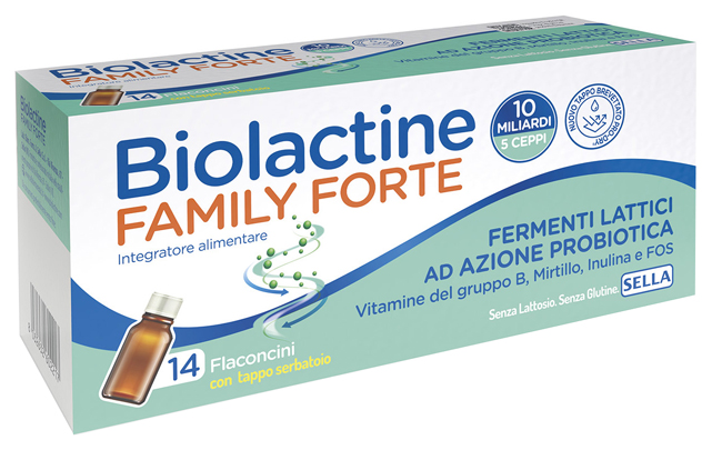 BIOLACTINE FAMILY FORTE 10 MILIARDI 14 FLACONCINI DA 9 ML - Farmacia Artemisia di Montecuollo Dott. Angelo snc