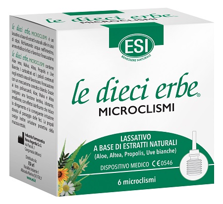 ESI LE DIECI ERBE MICROCLISMI 6 PEZZI - Farmacia Artemisia di Montecuollo Dott. Angelo snc