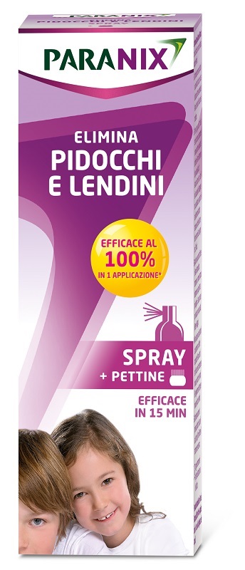 TRATTAMENTO PIDOCCHI E LENDINI PARANIX SPRAY 100 ML + PETTINE - Farmacia Artemisia di Montecuollo Dott. Angelo snc