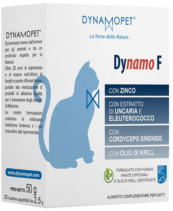 DYNAMO F GATTI 20 BUSTINE APPETIBILI DA 2,5 G - Farmacia Artemisia di Montecuollo Dott. Angelo snc