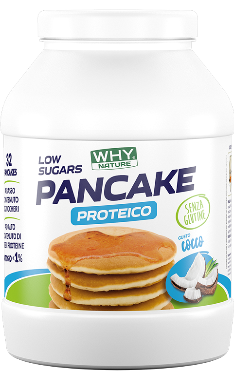 WHYNATURE LOW SUGAR PANCAKE GLUTEN FREE COCCO 800 G - Farmacia Artemisia di Montecuollo Dott. Angelo snc