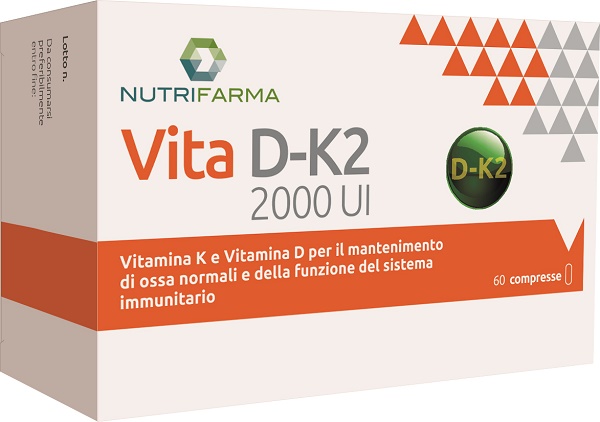 VITA D-K2 60 COMPRESSE - Farmacia Artemisia di Montecuollo Dott. Angelo snc