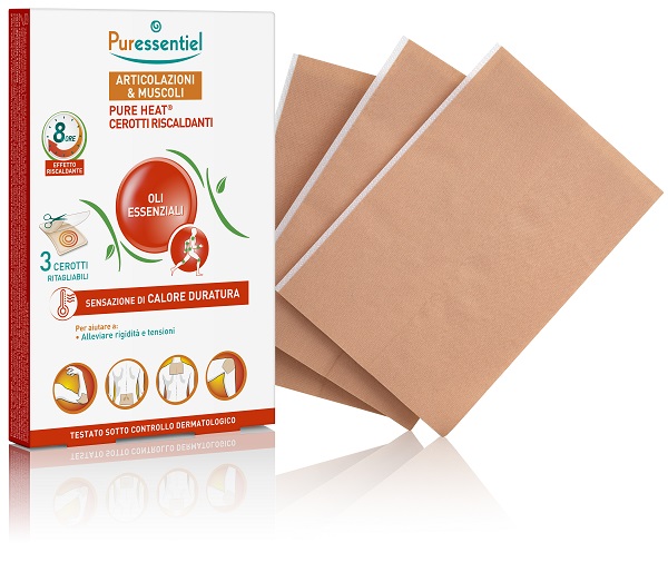 PURESSENTIEL CEROTTI RISCALDANTI PUREHEAT ARTICOLAZIONI&MUSCOLI 3 PEZZI - Farmacia Artemisia di Montecuollo Dott. Angelo snc