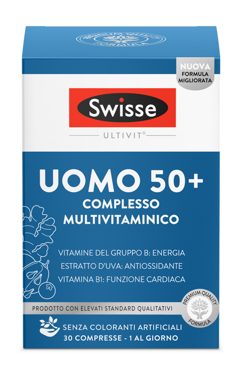 SWISSE MULTIVITAMINICO UOMO 50+ 30 COMPRESSE - Farmacia Artemisia di Montecuollo Dott. Angelo snc