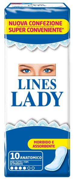 LINES LADY ANATOMICO 10 PEZZI - Farmacia Artemisia di Montecuollo Dott. Angelo snc