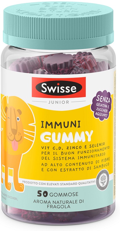 SWISSE JUNIOR IMMUNI GUMMY 50 PASTIGLIE GOMMOSE - Farmacia Artemisia di Montecuollo Dott. Angelo snc