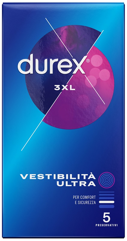 PRESERVATIVO DUREX 3XL VESTIBILITA' ULTRA 5 PEZZI - Farmacia Artemisia di Montecuollo Dott. Angelo snc