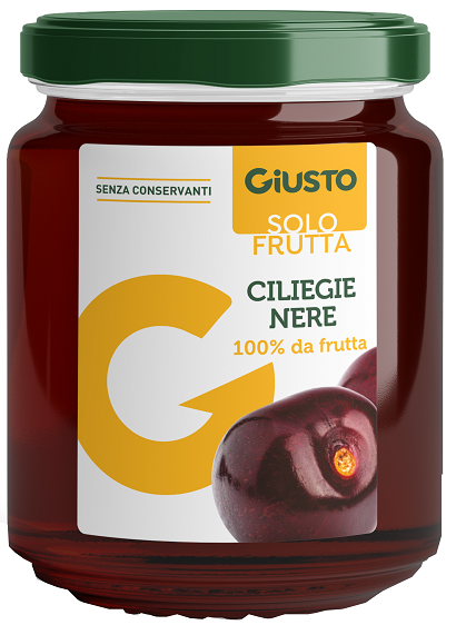 GIUSTO SOLO FRUTTA MARMELLATA CILIEGIE NERE 284 G - Farmacia Artemisia di Montecuollo Dott. Angelo snc
