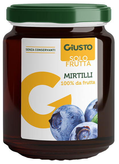 GIUSTO SOLO FRUTTA MARMELLATA MIRTILLI 284 G - Farmacia Artemisia di Montecuollo Dott. Angelo snc