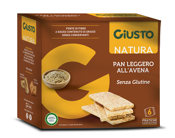 GIUSTO SENZA GLUTINE PANLEGGERO ALL'AVENA 6 CONFEZIONI DA 25G - Farmacia Artemisia di Montecuollo Dott. Angelo snc