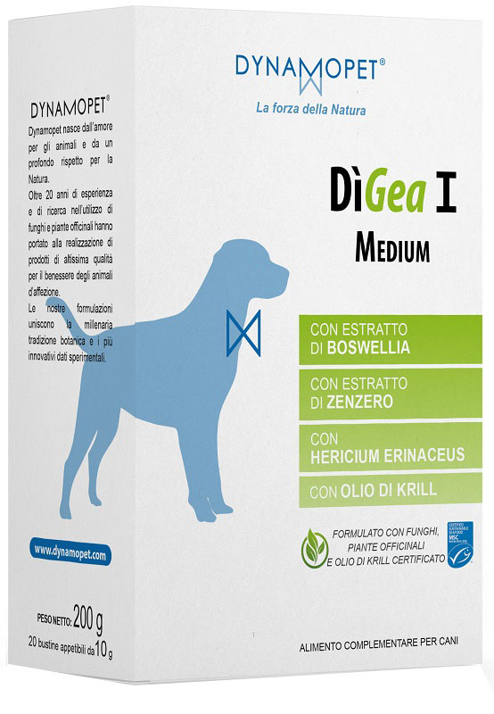 DIGEA I MEDIUM PER CANI 20 BUSTINE DA 10 G - Farmacia Artemisia di Montecuollo Dott. Angelo snc