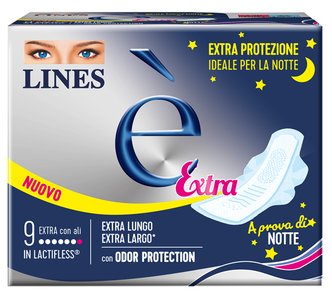 LINES E' EXTRA CARRY PACK 9 PEZZI - Farmacia Artemisia di Montecuollo Dott. Angelo snc