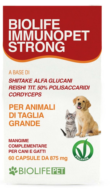 BIOLIFE IMMUNOPET STRONG 60 CAPSULE - Farmacia Artemisia di Montecuollo Dott. Angelo snc
