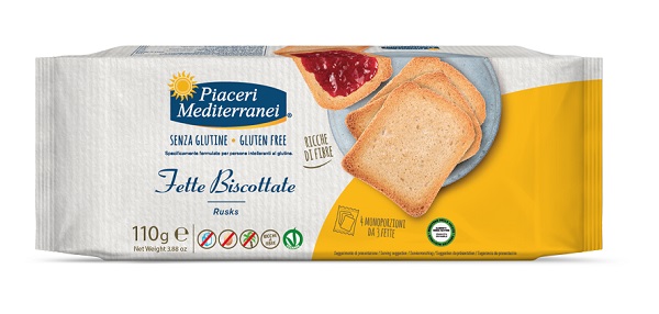 PIACERI MEDITERRANEI FETTE BISCOTTATE 110 G - Farmacia Artemisia di Montecuollo Dott. Angelo snc