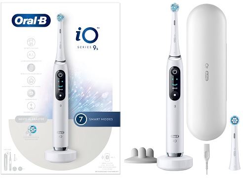 ORAL-B IO 9 WHITE SPAZZOLINO ELETTRICO + 2 REFILL TESTINE CON CUSTODIA DA VIAGGIO - Farmacia Artemisia di Montecuollo Dott. Angelo snc
