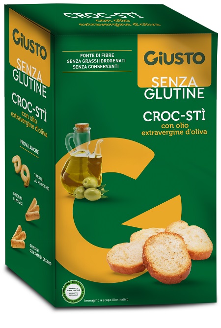 GIUSTO SENZA GLUTINE CROC-STI' CON OLIO EXTRAVERGINE D'OLIVA 100 G - Farmacia Artemisia di Montecuollo Dott. Angelo snc
