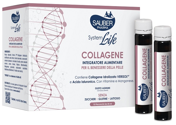 SAUBER SYSTEMLIFE ANTIETA' COLLAGENE 10 FLACONCINI DA 25 ML - Farmacia Artemisia di Montecuollo Dott. Angelo snc