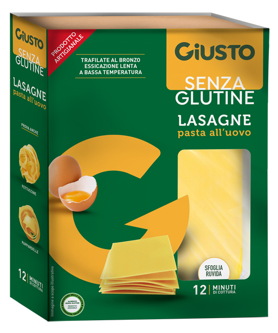 GIUSTO SENZA GLUTINE SFOGLIE LASAGNE 200 G - Farmacia Artemisia di Montecuollo Dott. Angelo snc