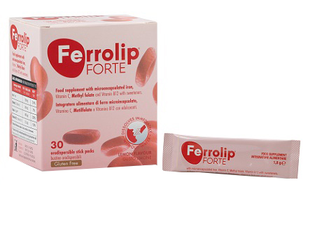 FERROLIP FORTE 30 STICK PACKS DA 1,8 G GUSTO LIMONE - Farmacia Artemisia di Montecuollo Dott. Angelo snc