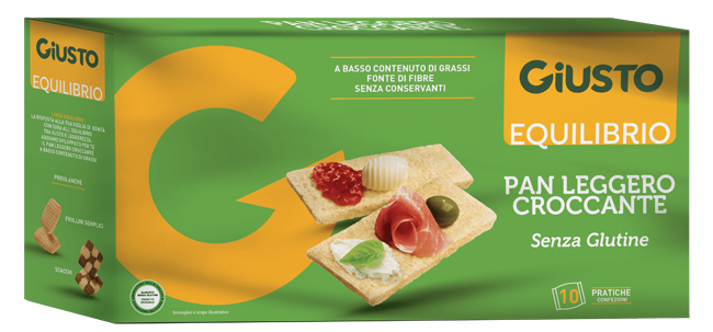 GIUSTO EQUILIBRIO SENZA GLUTINE PAN LEGGERO CROCCANTE 250 G - Farmacia Artemisia di Montecuollo Dott. Angelo snc