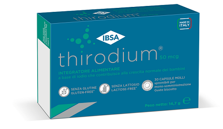 THIRODIUM 50MCG 30 CAPSULE MOLLI SPREMIBILI PER MONOSOMMINISTRAZIONE GUSTO BISCOTTO - Farmacia Artemisia di Montecuollo Dott. Angelo snc