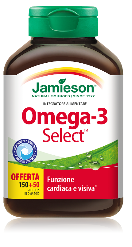 JAMIESON OMEGA 3 SELECT 150 + 50 SOFTGELS - Farmacia Artemisia di Montecuollo Dott. Angelo snc