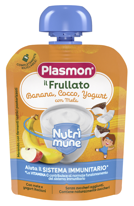PLASMON NUTRI-MUNE BANANA/COCCO/YOGURT CON MELA 85 G - Farmacia Artemisia di Montecuollo Dott. Angelo snc