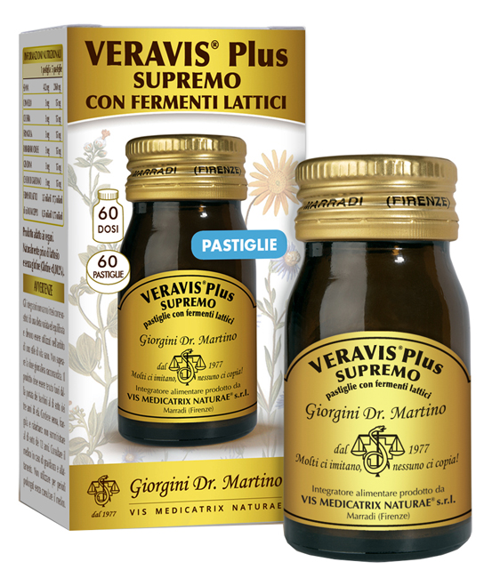 VERAVIS PLUS SUPREMO 60 PASTIGLIE FERMENTI LATTICI - Farmacia Artemisia di Montecuollo Dott. Angelo snc