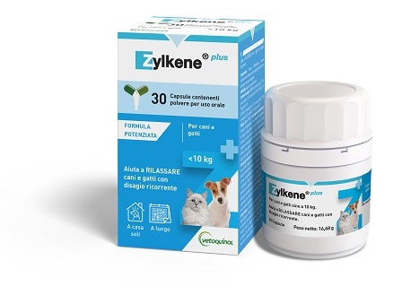 ZYLKENE PLUS CANI/GATTI 10 KG 30 CAPSULE - Farmacia Artemisia di Montecuollo Dott. Angelo snc
